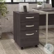 Hybrid Storm Gray 3 Drawer Mobile File Cabinet