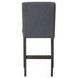 High Line Gray Upholstered Counter Height Chair Set of 2