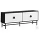 2732 Black And White Laminate 60" TV Stand
