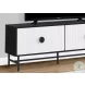 2732 Black And White Laminate 60" TV Stand