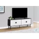 2732 Black And White Laminate 60" TV Stand