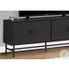 2733 Black Laminate And Metal 60" TV Stand