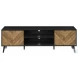 2781 Brown And Black Laminate 72" TV Stand