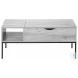 3805 Grey And Black Metal 42" Rectangular Coffee Table