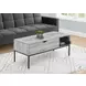 3805 Grey And Black Metal 42" Rectangular Coffee Table