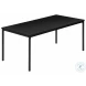 7894P Black Metal And Laminate 3 Piece Occasional Table Set