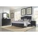 Oxford Black 2 Drawer Nightstand