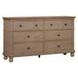 Oxford Tan 6 Drawer Dresser