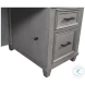Caraway Aged Slate 66" Executive Desk