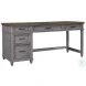 Caraway Aged Slate L Shaped Desk with Hutch