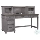 Caraway Aged Slate L Shaped Desk with Hutch