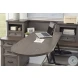 Caraway Aged Slate L Shaped Desk with Hutch