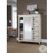 Caraway Aged Ivory Sliding Door Chest