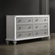 Stardust White 6 Drawer Dresser