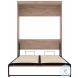 Pur Rustic Brown 59" Full Murphy Bed