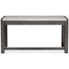 Plum Creek Ravenwood Black and White 60" Marble Top Writing Desk