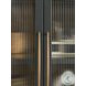 Alexander Midnight Pier 2 Door Display Cabinet with LED Lighting