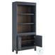 Alexander Midnight 1 Door Bookcase