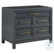 Alexander Midnight Workstation 4 Drawer Combo File Cabinet
