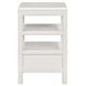 Alexander White Rectangular Chairside Table