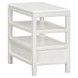 Alexander White Rectangular Chairside Table