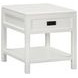 Alexander White Rectangular End Table