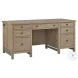 Emerson Light Elm 66" Executive Desk