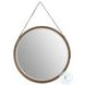 Cyrus Almond Bisque Round Bedroom Mirror