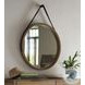 Cyrus Almond Bisque Round Bedroom Mirror