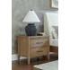 Olivia Sunkissed Beige 2 Drawer Nightstand with USB Charging