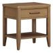 Olivia Sunkissed Beige 1 Drawer Nightstand with USB Charging