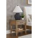 Olivia Sunkissed Beige 1 Drawer Nightstand with USB Charging