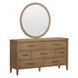 Olivia Sunkissed Beige Round Dresser Mirror