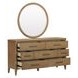 Olivia Sunkissed Beige Round Dresser Mirror