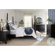 Caroline Soft Black Bobbin Round Bedroom Mirror
