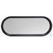 Caroline Soft Black Oval Bedroom Mirror