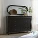 Caroline Soft Black Oval Bedroom Mirror