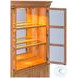 Chateau Philippe Cognac 2 Glass Door Bookcase with LED Lighting