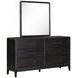 Ambrose Obsidian Mist Square Wall Mirror