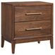 Jasper Modern Walnut 2 Drawer Nightstand