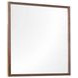 Jasper Modern Walnut Square Wall Mirror