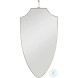 Shield Polished Brass Mirror