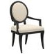 Atrium Beige Upholstered Arm Chair