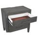 Preston Urbane Gray 2 Drawer Nightstand