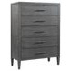 Preston Urbane Gray 5 Drawer Chest