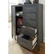 Preston Urbane Gray 5 Drawer Chest with 1 Door