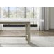 Carena White 78" Rectangular Marble Top Dining Table