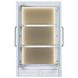 Norah Simply White 4 Door Bookcase with LED
