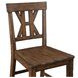 Auburn Dark Brown 24" Slat Back Counter Height Stool Set of 2