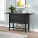 Sable Crest Black Extendable Drop Leaf Server